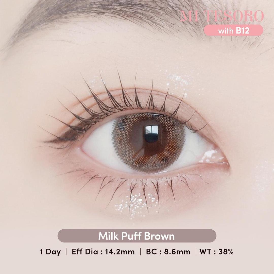 Milk Puff Brown-Mi Tesoro 1 Day Color Con 10pcs