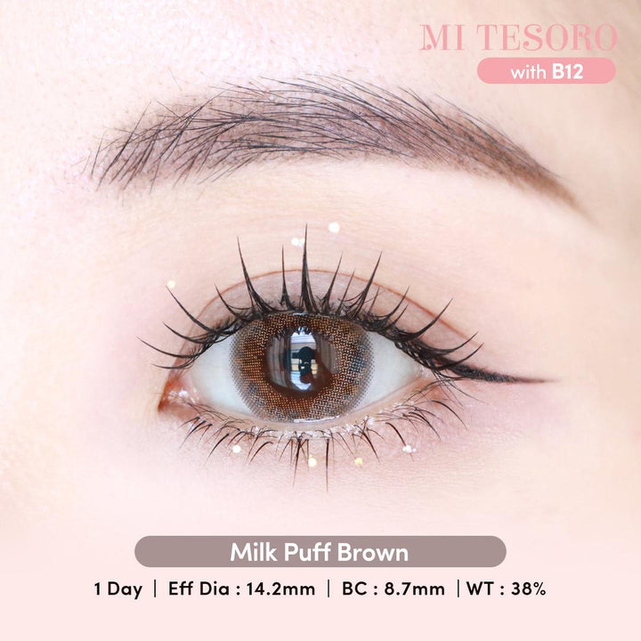 Milk Puff Brown-Mi Tesoro 1 Day Color Con 10pcs