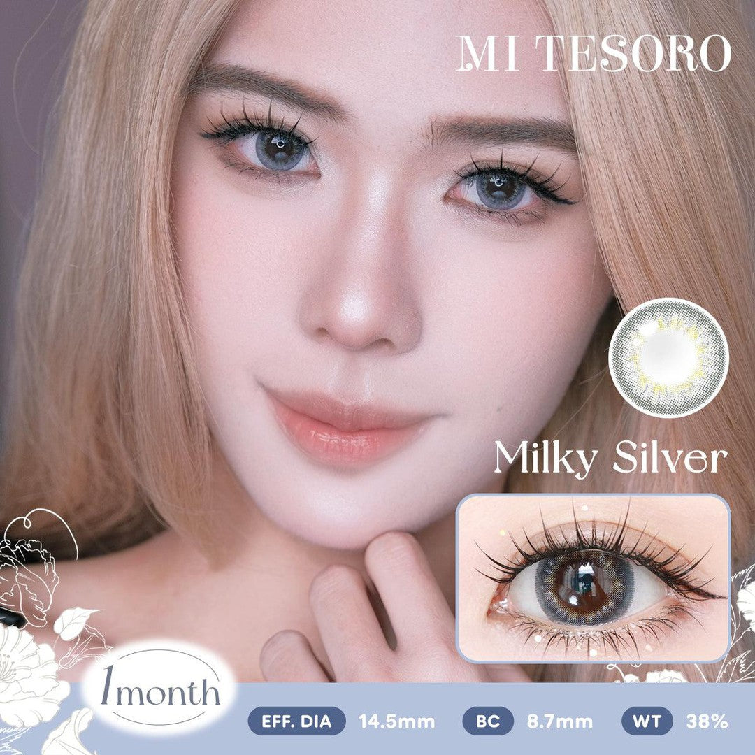 Milky Silver-Mi Tesoro Monthly Color Con 2pcs