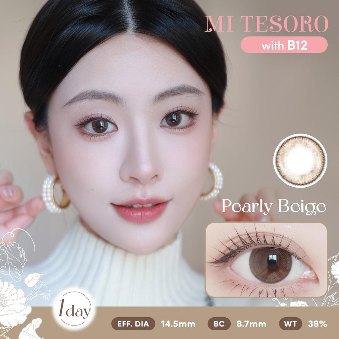 Pearly Beige-Mi Tesoro 1 Day Color Con 10pcs