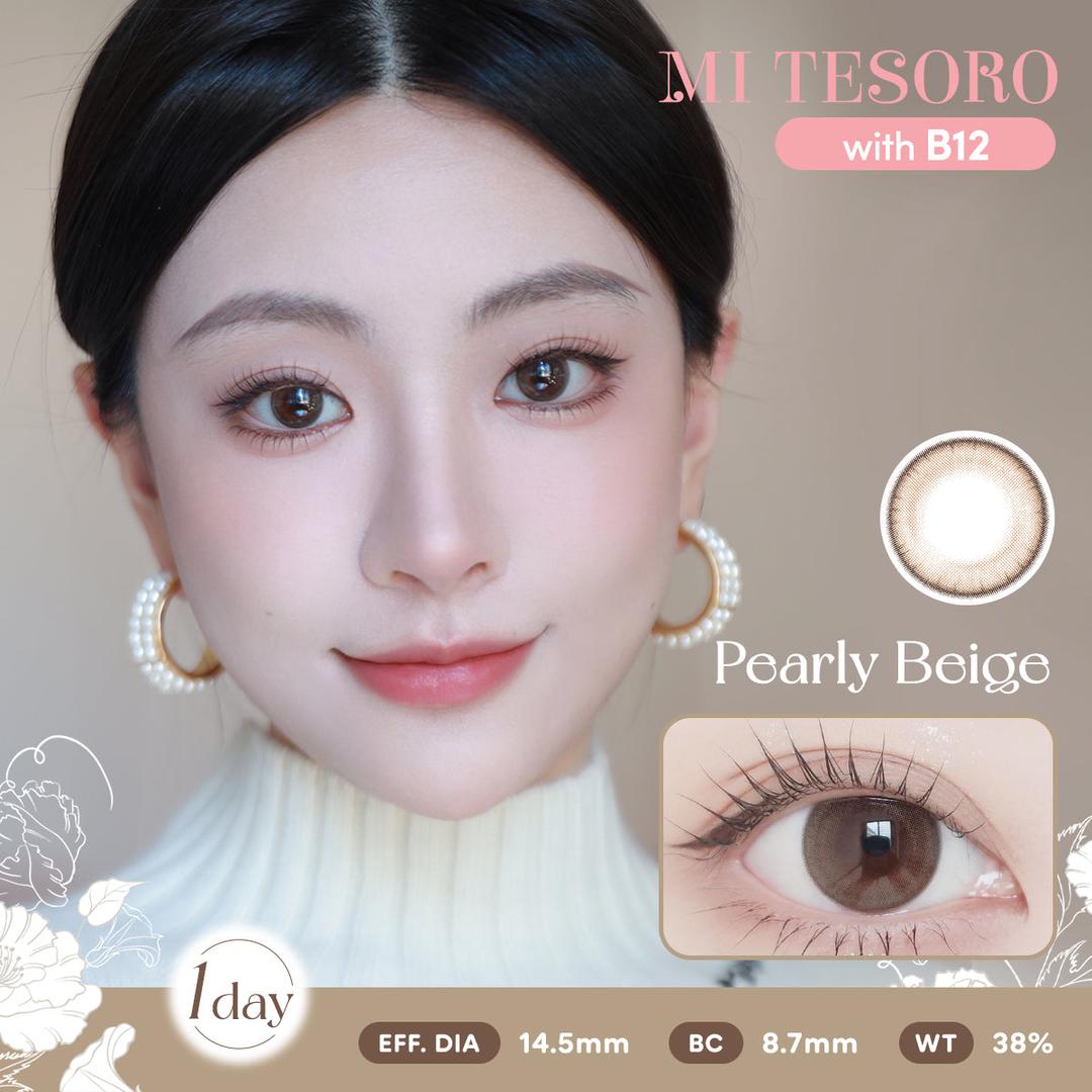 Pearly Beige-Mi Tesoro 1 Day Color Con 10pcs