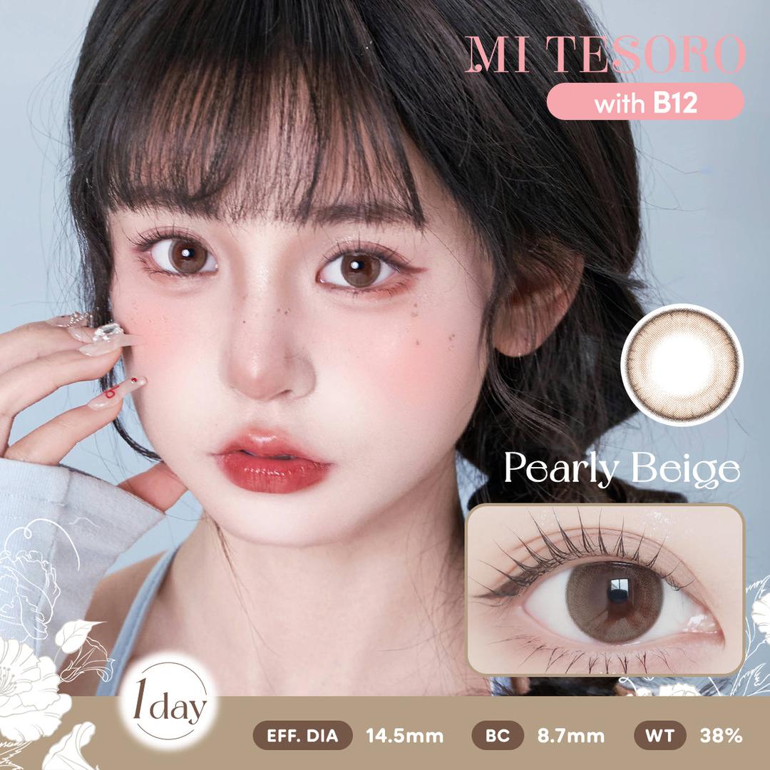 Pearly Beige-Mi Tesoro 1 Day Color Con 10pcs