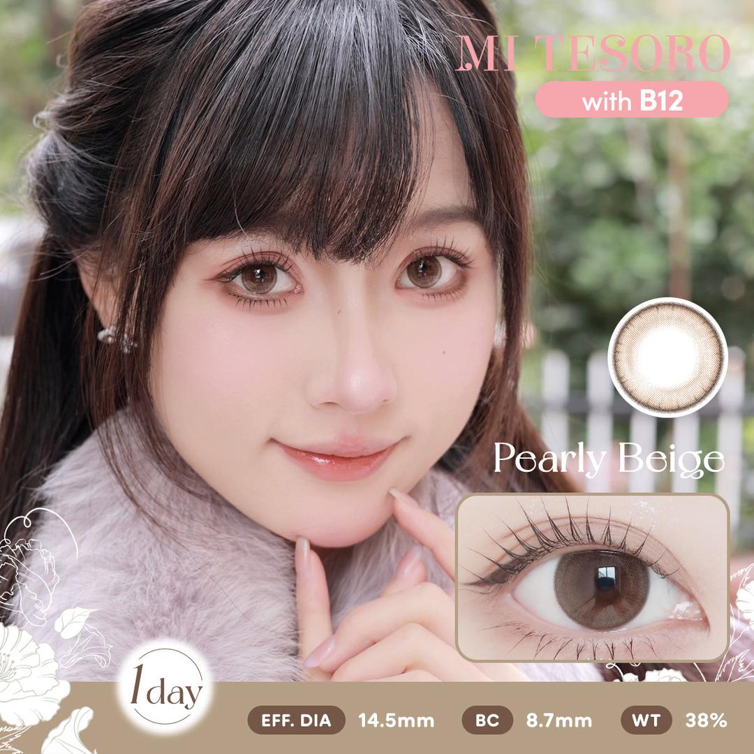 Pearly Beige-Mi Tesoro 1 Day Color Con 10pcs