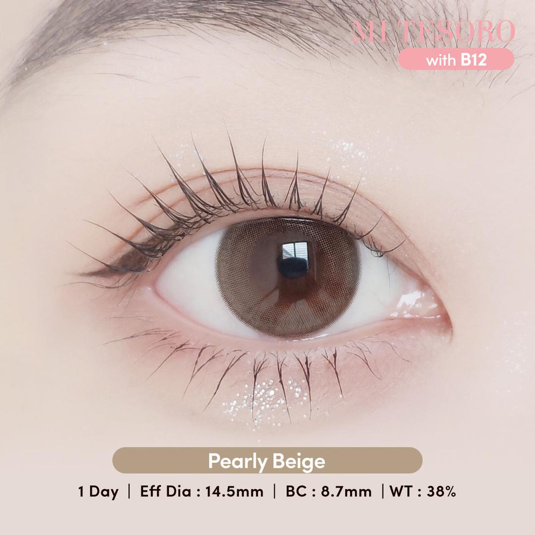 Pearly Beige-Mi Tesoro 1 Day Color Con 10pcs