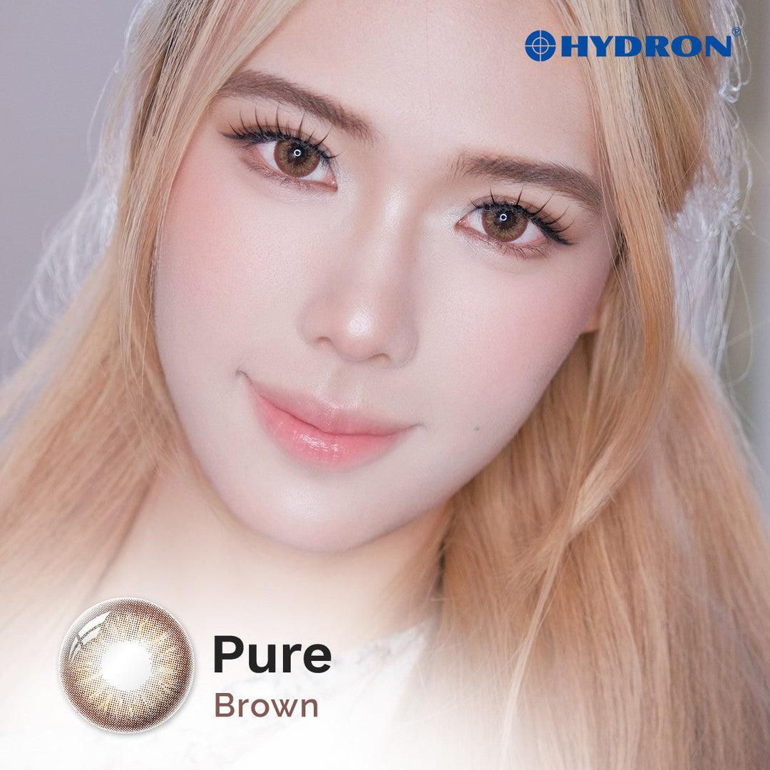 Pure Brown-Pure Plus Silicone Hydrogel 1 Day Color Contact Lens 10pcs