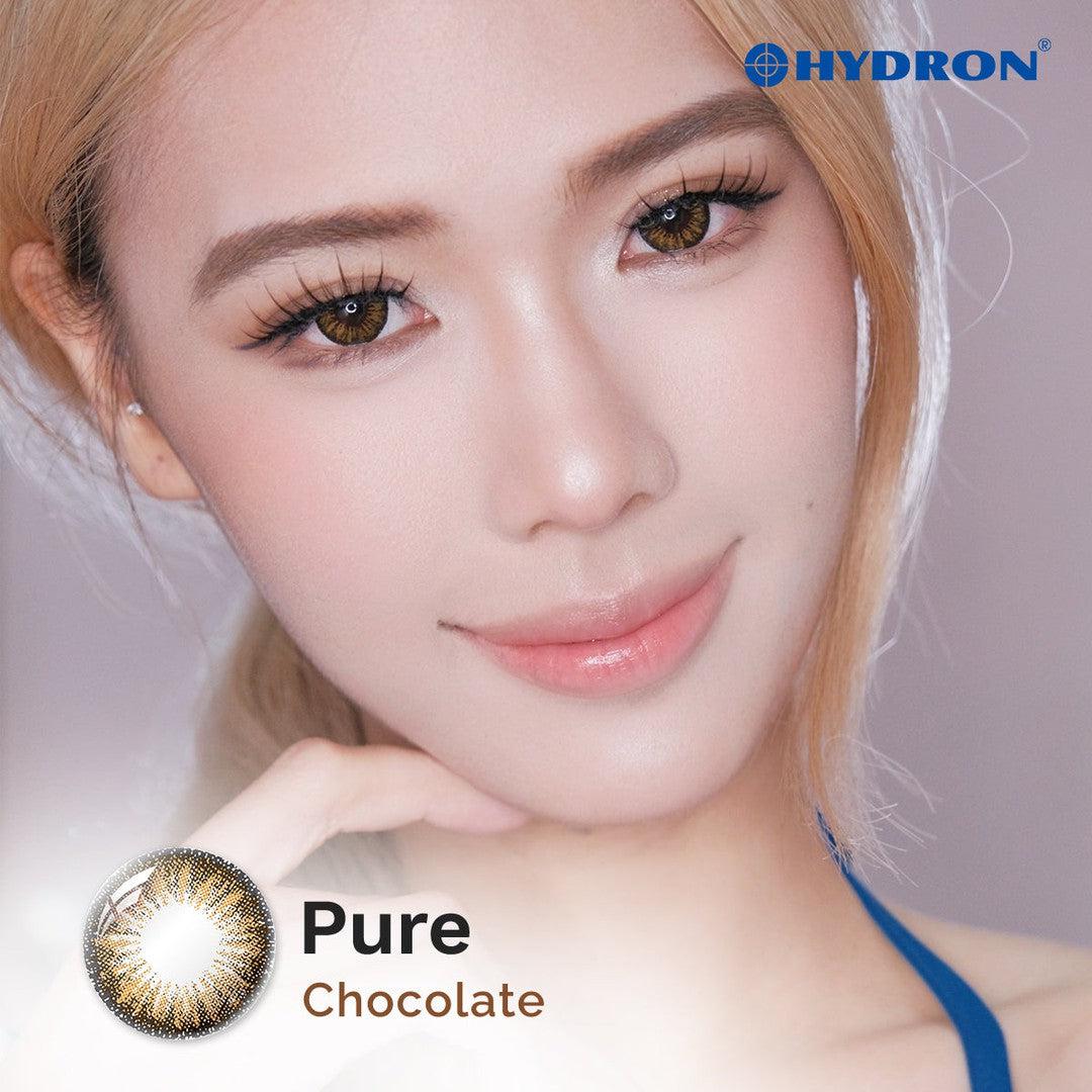 Pure Chocolate-Pure Plus Silicone Hydrogel 1 Day Color Contact Lens 10pcs