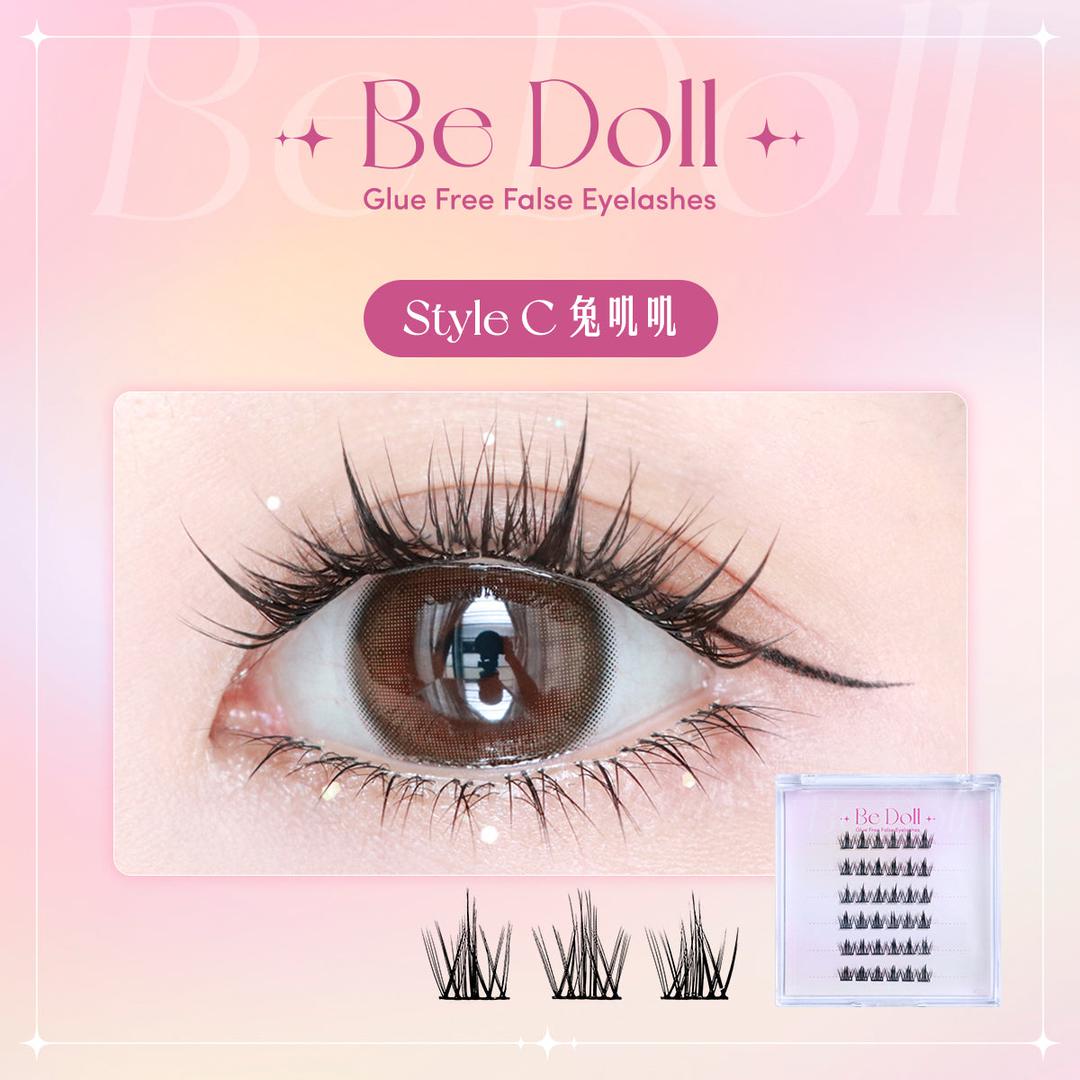 Be Doll Glue free False Eyelashes -Style C