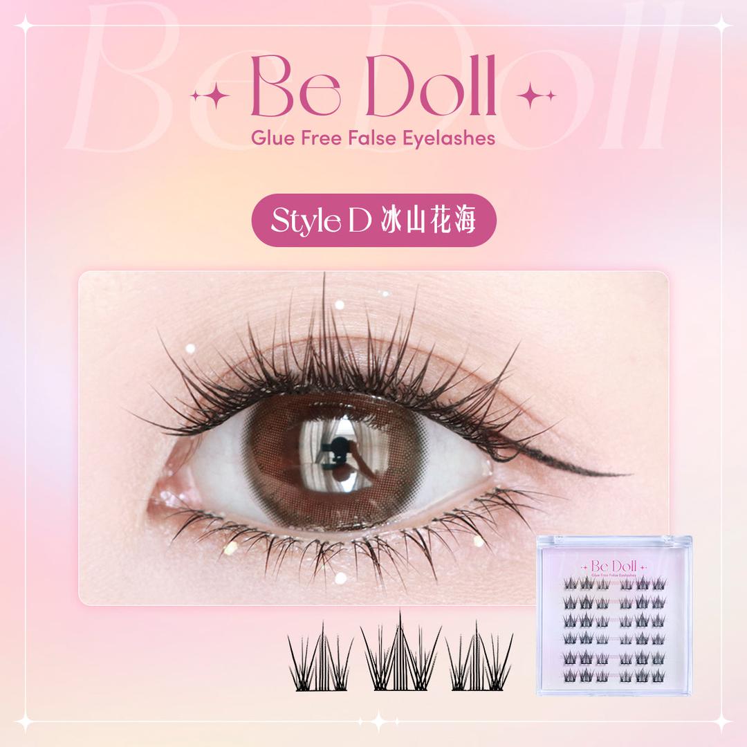 Be Doll Glue free False Eyelashes -Style D