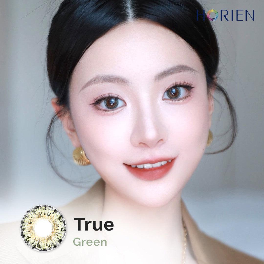 True Green-Eye Secret 38% 1 Day Color Lenses 10pcs