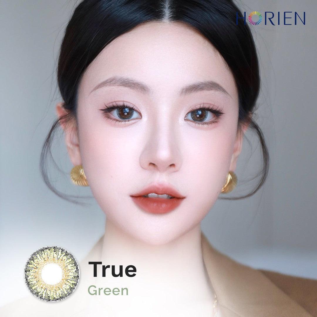 True Green-Eye Secret 38% 1 Day Color Lenses 10pcs